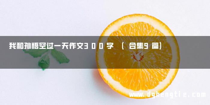 我和孙悟空过一天作文300字 (合集9篇)